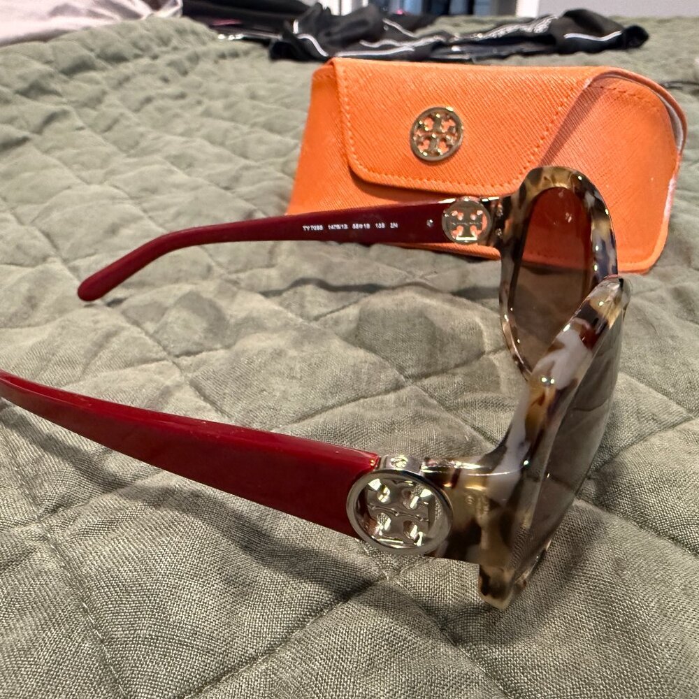 Tori Burch Sunglasses and Case - Like New